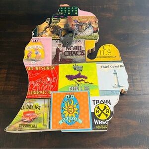 New - Michigan Wooden Beer Wall Bottle Opener